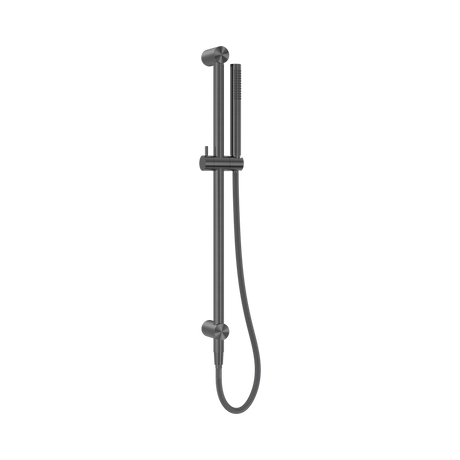 An image of Nero Tapware Zen SS316L Shower Rail With Outdoor Shower Hose Graphite