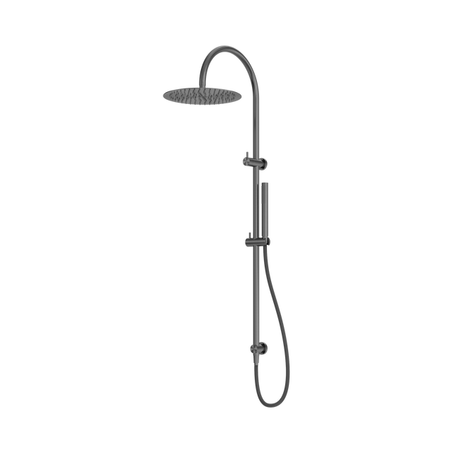 An image of Nero Tapware Zen SS316L Twin Shower With Outdoor Shower Hose Graphite