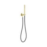An image of Nero Tapware Zen SS316L Shower On Bracket With Outdoor Shower Hose Brushed Gold