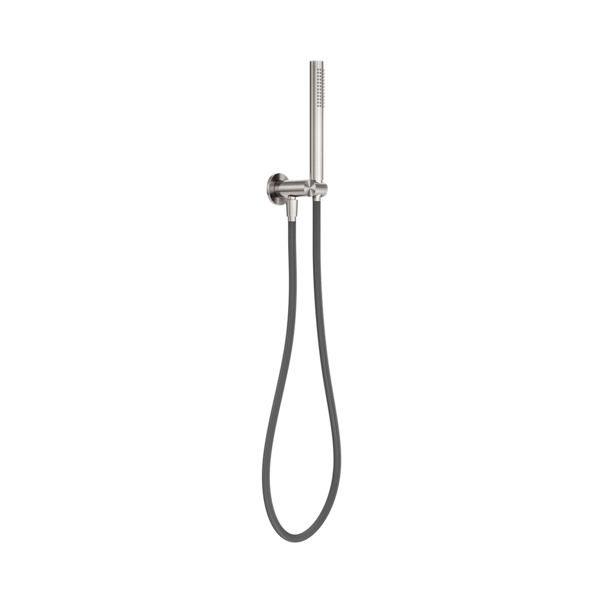 An image of Nero Tapware Zen SS316L Shower On Bracket With Outdoor Shower Hose Brushed Nickel