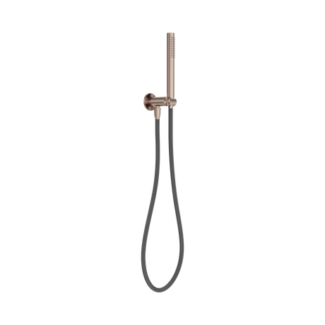 An image of Nero Tapware Zen SS316L Shower On Bracket With Outdoor Shower Hose Brushed Bronze