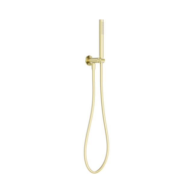 An image of Nero Tapware Zen SS316L Shower On Bracket Brushed Gold