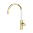 An image of Nero Tapware Zen SS316L Kitchen Mixer Brushed Gold