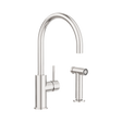 An image of Nero Tapware Zen SS316L Kitchen Mixer With Hand Spray Brushed Nickel
