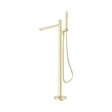 An image of Nero Tapware Pure SS316L Freestanding Bath Mixer Brushed Gold