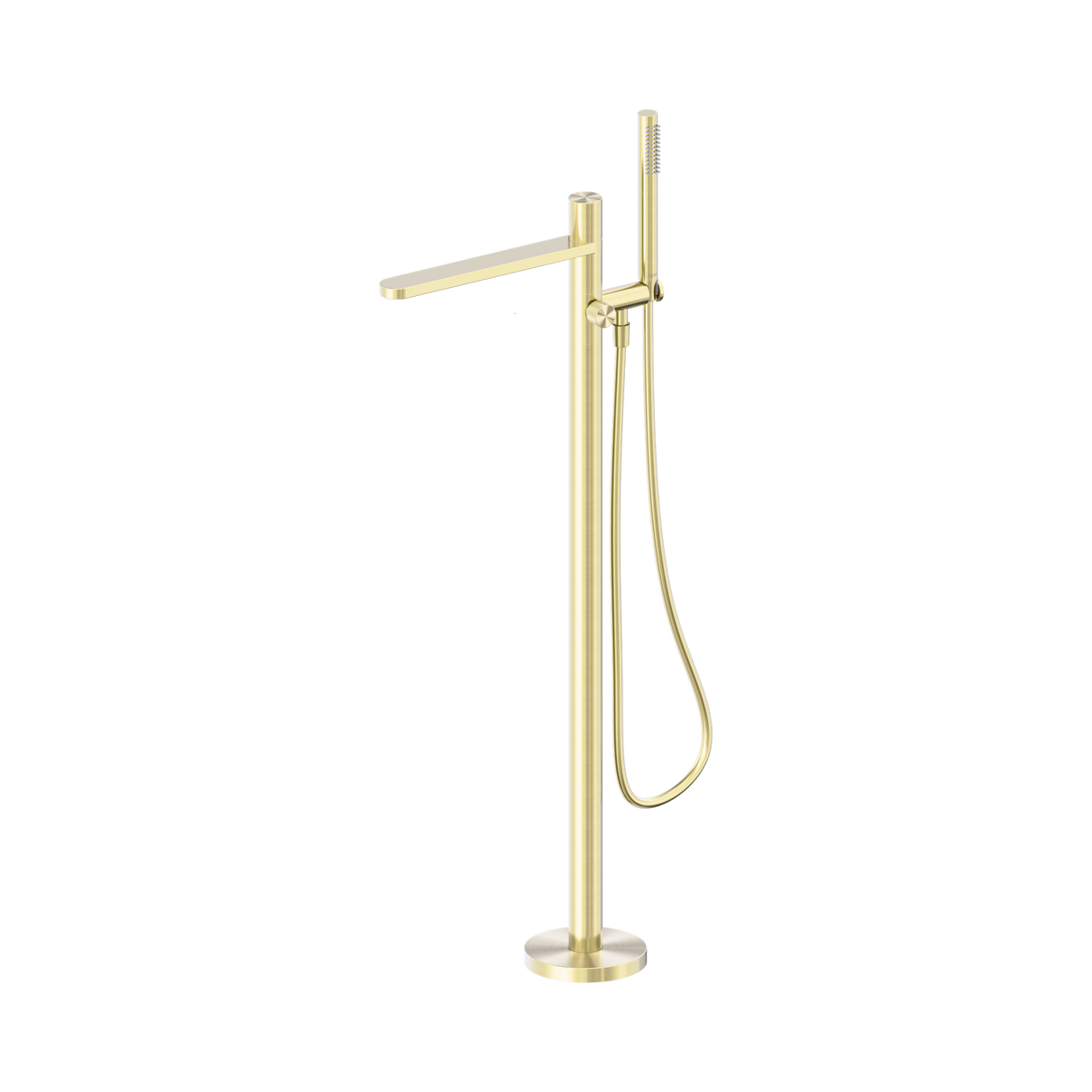 An image of Nero Tapware Pure SS316L Freestanding Bath Mixer Brushed Gold