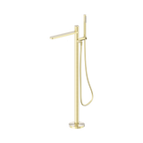An image of Nero Tapware Pure SS316L Freestanding Bath Mixer Brushed Gold