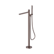 An image of Nero Tapware Pure SS316L Freestanding Bath Mixer Brushed Bronze