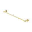An image of Nero Tapware Mecca Single Towel Rail 600mm Brushed Gold
