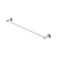 An image of Nero Tapware Mecca Single Towel Rail 600mm Brushed Nickel