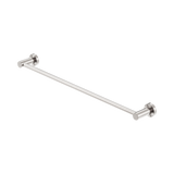 An image of Nero Tapware Mecca Single Towel Rail 600mm Brushed Nickel