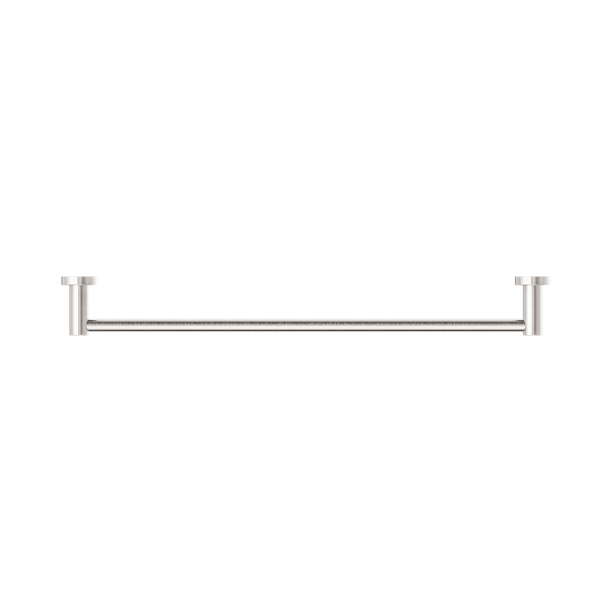 An image of Nero Tapware Mecca Single Towel Rail 600mm Brushed Nickel
