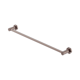 An image of Nero Tapware Mecca Single Towel Rail 600mm Brushed Bronze