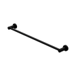 An image of Nero Tapware Mecca Single Towel Rail 600mm Matte Black