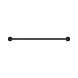 An image of Nero Tapware Mecca Single Towel Rail 600mm Matte Black