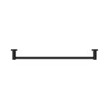 An image of Nero Tapware Mecca Single Towel Rail 600mm Matte Black