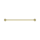 An image of Nero Tapware Mecca Double Towel Rail 600mm Brushed Gold