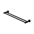 An image of Nero Tapware Mecca Double Towel Rail 600mm Matte Black
