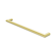 An image of Nero Tapware Mecca 240V Single Heated Towel Rail Brushed Gold
