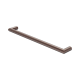 An image of Nero Tapware Mecca 240V Single Heated Towel Rail Brushed Bronze
