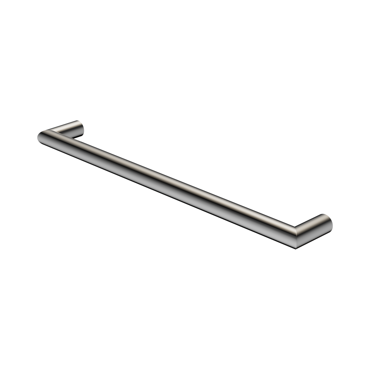 An image of Nero Tapware Mecca 240V Single Heated Towel Rail Chrome