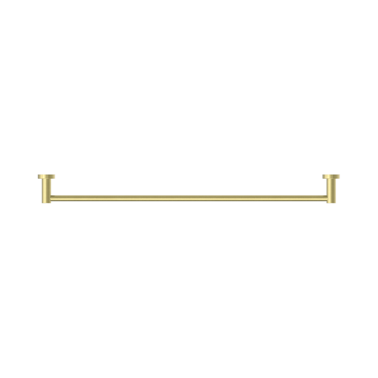 An image of Nero Tapware Mecca Single Towel Rail 800mm Brushed Gold