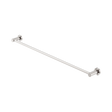 An image of Nero Tapware Mecca Single Towel Rail 800mm Brushed Nickel