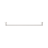 An image of Nero Tapware Mecca Single Towel Rail 800mm Brushed Nickel