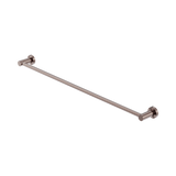 An image of Nero Tapware Mecca Single Towel Rail 800mm Brushed Bronze