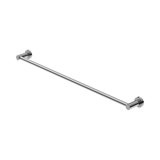 An image of Nero Tapware Mecca Single Towel Rail 800mm Chrome