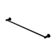 An image of Nero Tapware Mecca Single Towel Rail 800mm Matte Black
