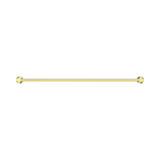 An image of Nero Tapware Mecca Double Towel Rail 800mm Brushed Gold