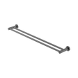 An image of Nero Tapware Mecca Double Towel Rail 800mm Gun Metal