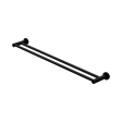 An image of Nero Tapware Mecca Double Towel Rail 800mm Matte Black