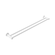 An image of Nero Tapware Mecca Double Towel Rail 800mm Matte White