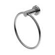 An image of Nero Tapware Mecca Hand Towel Ring Chrome