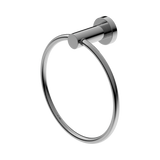 An image of Nero Tapware Mecca Hand Towel Ring Chrome