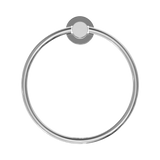 An image of Nero Tapware Mecca Hand Towel Ring Chrome