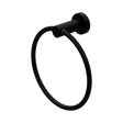 An image of Nero Tapware Mecca Hand Towel Ring Matte Black