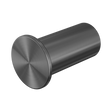 An image of Nero Tapware Mecca Robe Hook Slim Gun Metal