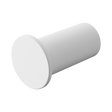 An image of Nero Tapware Mecca Robe Hook Slim Matte White