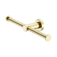 An image of Nero Tapware Mecca Double Toilet Roll Holder Brushed Gold