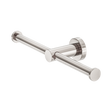 An image of Nero Tapware Mecca Double Toilet Roll Holder Brushed Nickel