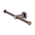 An image of Nero Tapware Mecca Double Toilet Roll Holder Brushed Bronze