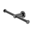 An image of Nero Tapware Mecca Double Toilet Roll Holder Gun Metal