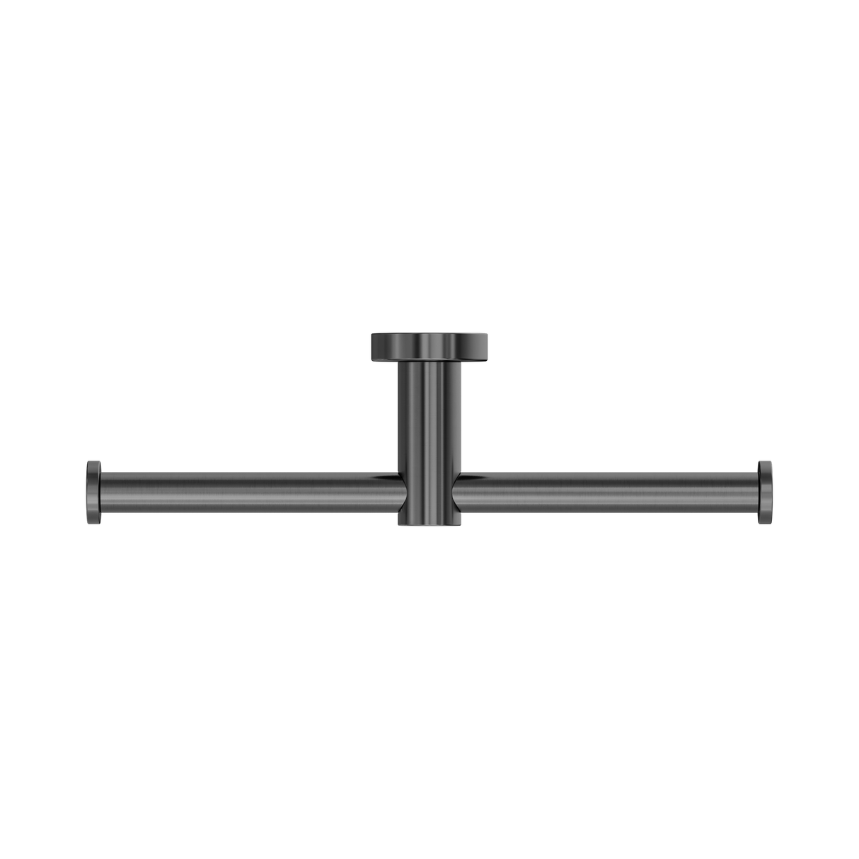 An image of Nero Tapware Mecca Double Toilet Roll Holder Gun Metal