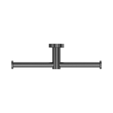 An image of Nero Tapware Mecca Double Toilet Roll Holder Gun Metal