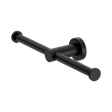 An image of Nero Tapware Mecca Double Toilet Roll Holder Matte Black