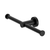 An image of Nero Tapware Mecca Double Toilet Roll Holder Matte Black