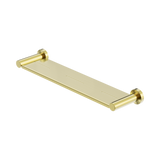 An image of Nero Tapware Mecca Metal Shower Shelf Brushed Gold